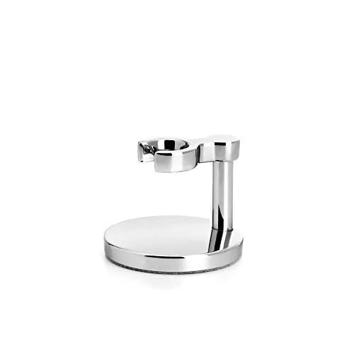MÜHLE Chrome-Plated Metal Safety Razor Stand | Elegant Upright Storage for Wet Shaving thumbnail 1