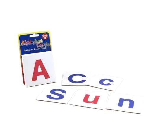 Hygloss Alphabet Flash Cards 60-Pack | Uppercase and Lowercase Letters, 3-Inch White Cards thumbnail 1