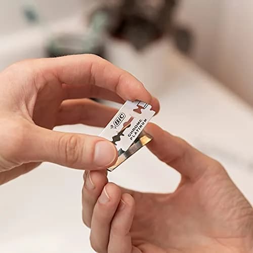 BIC Double Edge Razor Blades Chrome Platinum | Sharp, Durable & Long-Lasting thumbnail 4