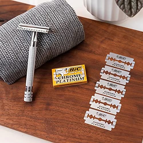 BIC Double Edge Razor Blades Chrome Platinum | Sharp, Durable & Long-Lasting thumbnail 6
