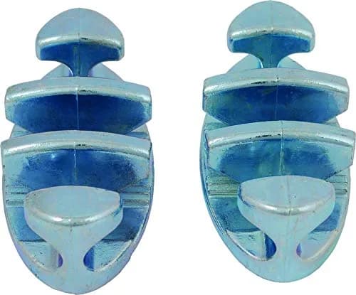 attwood Zinc-Plated Zip Zag 3-Inch Marine Rope Cleat | Durable, Easy-to-Install, Set of 2 thumbnail 3