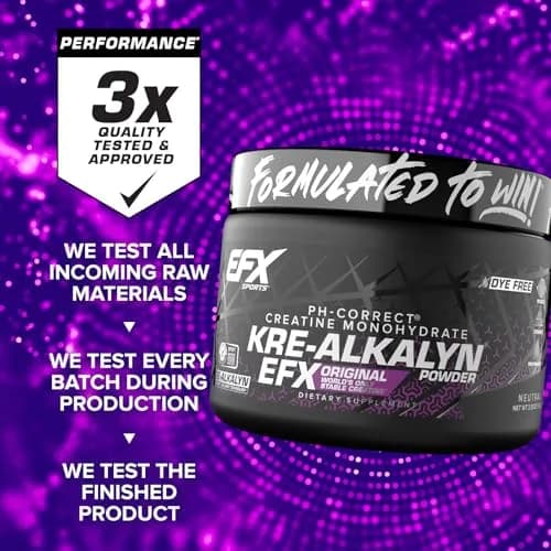 EFX Sports Kre-Alkalyn EFX Powder | pH Correct Creatine Monohydrate | Muscle & Strength | 66 Servings (Unflavored) thumbnail 7
