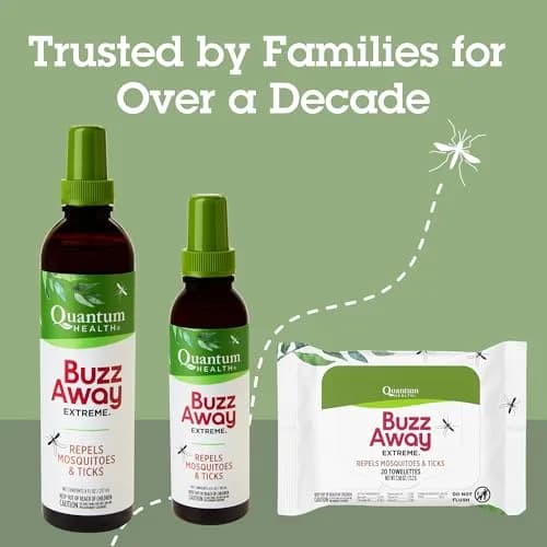 Quantum Buzz Away Extreme Mosquito & Tick DEET-Free Repellent 8 oz | Plant-Based, Citronella Scented, Kid & Family Friendly thumbnail 7