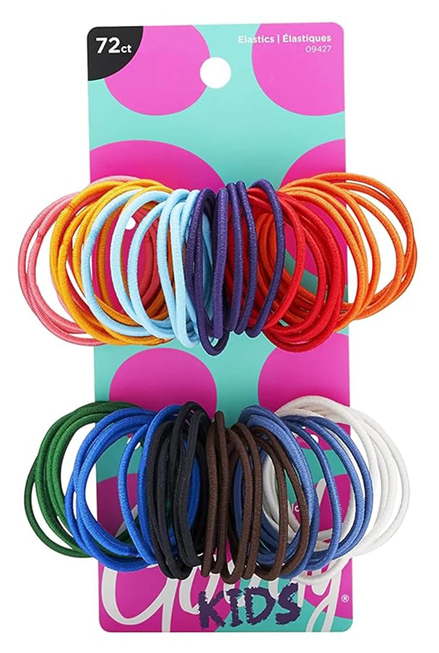 Goody Kids Ouchless Elastic Hair Ties, 40 Count (Pack of 2) | No-Snag, Pain-Free Ponytail Holders for All Hair Types — Assorted Colors