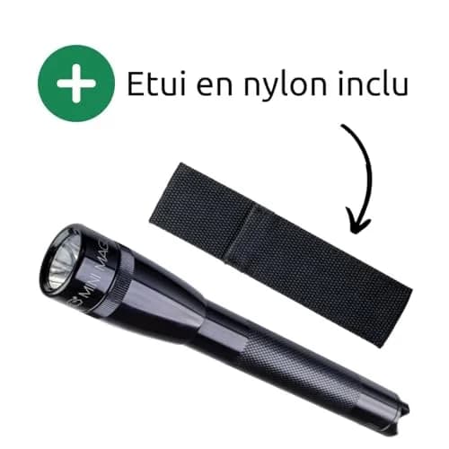 Maglite Mini PRO+ LED 2-Cell AA Flashlight with Holster, Black | 351 Lumens, 167.8mm (6.6 inches) thumbnail 6