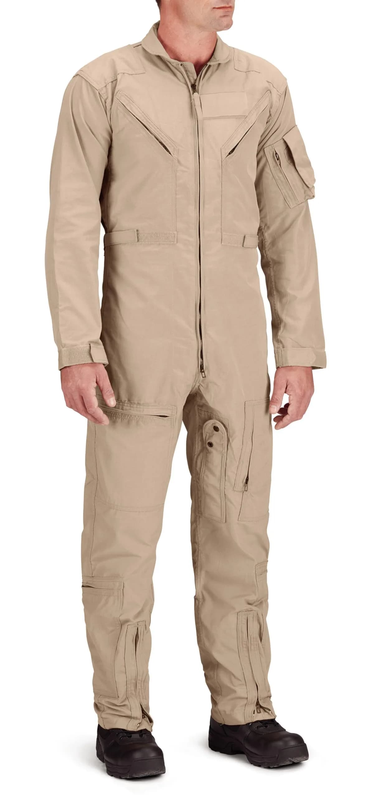 Propper Flight Suit CWU 27/P Nomex Black 42 Long | Flame-Resistant Military-Grade Gear — Af Tan / 36 Short