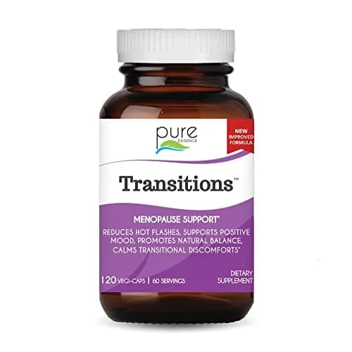 Pure Essence Labs Transitions Vitamins for Women 120 Capsules | Menopause Relief & Hormone Balance thumbnail 1
