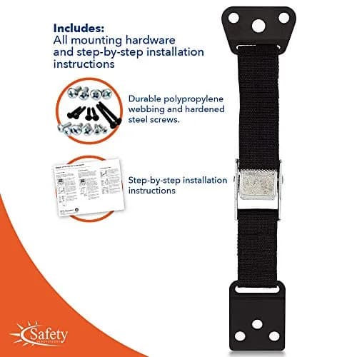 Safety Innovations Heavy Duty TV and Furniture Straps 36 Inch | Anti Tip Furniture Anchors for Child Safety (en_US) thumbnail 5