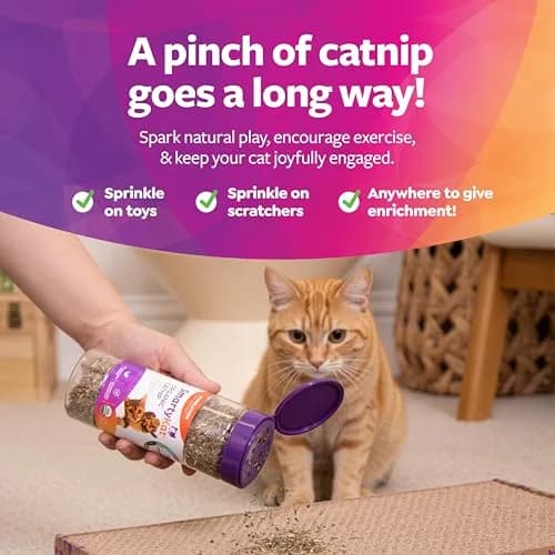 SmartyKat Natural Pure & Potent Catnip Attractant 2 oz (56.7 g) | Stimulating Training Aid for Cats & Kittens thumbnail 5
