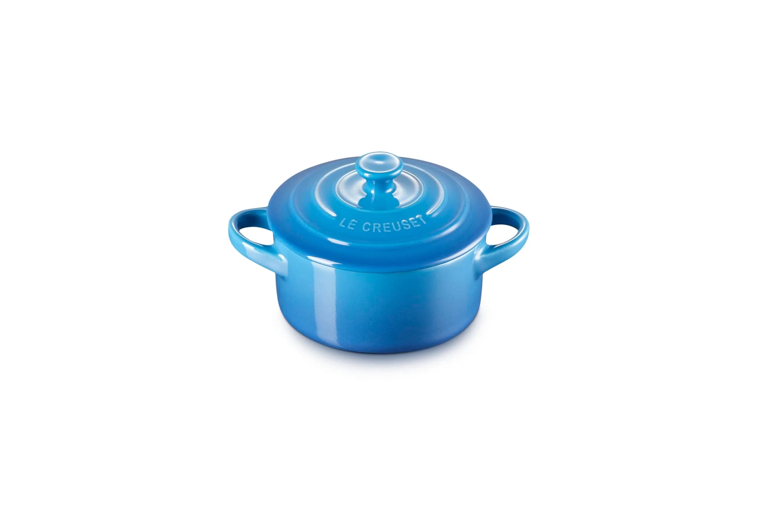 Le Creuset Stoneware Mini Round Cocotte 8 oz. Flame | Elegant Individual Serving Dish — Marseille