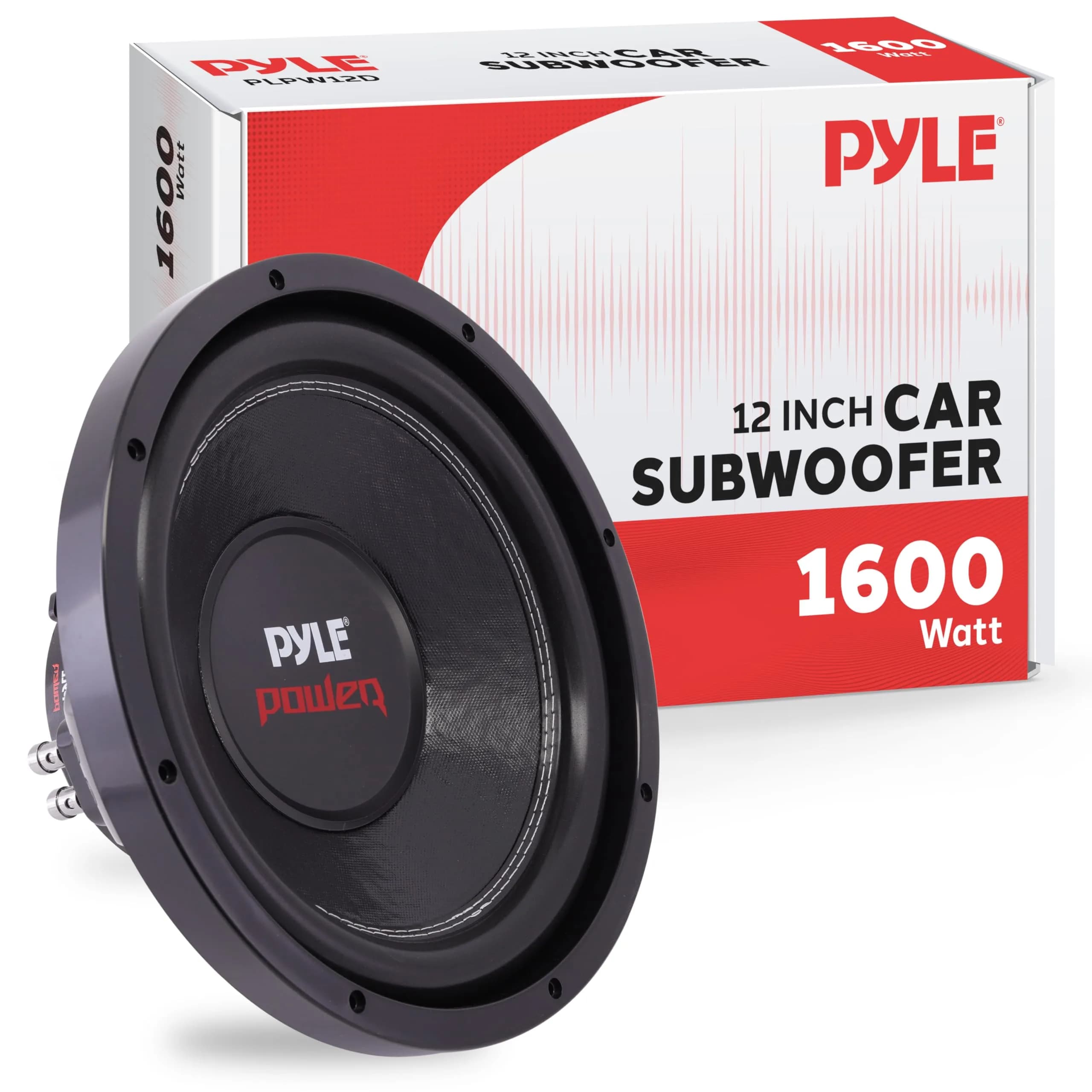 Pyle 8" Car Subwoofer Speaker - 800 Watt Dual 4 Ohm Voice Coil, 400W RMS, 2.27 kg (5 lb) | Powerful Vehicle Audio Bass Woofer — Black