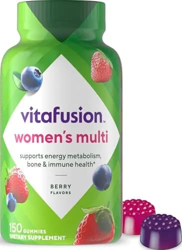 Vitafusion Women's Multivitamin Gummy 150 Count Berry Flavor | Supports Immune Health & Energy Metabolism thumbnail 1