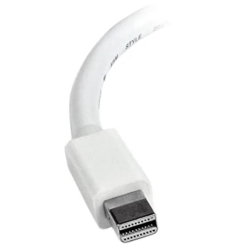 StarTech.com Passive Mini DP to HDMI Adapter, 12.5 cm (5 in) Cable, White | Connect Mini DisplayPort to HDMI Displays thumbnail 3