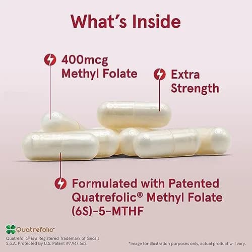 Jarrow Formulas Methyl Folate 400 mcg | Supports Cardiovascular & Neurologic Health thumbnail 3