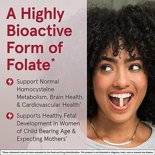Jarrow Formulas Methyl Folate 400 mcg | Supports Cardiovascular & Neurologic Health thumbnail 4