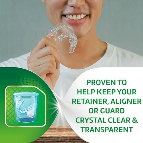 Polident Overnight Whitening Denture Cleanser Tablets 120 Count | Kills 99.99% Bacteria & Viruses thumbnail 8