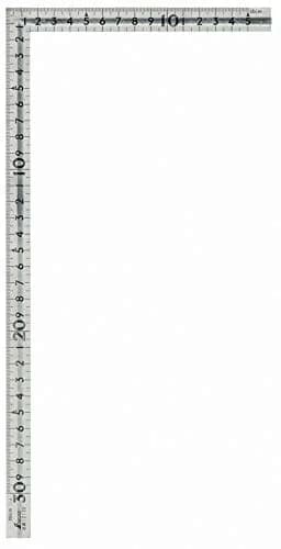 Shinwa Sokutei Curved Scale 30cm Stainless Steel Grooved Small | Precise DIY Tool thumbnail 1
