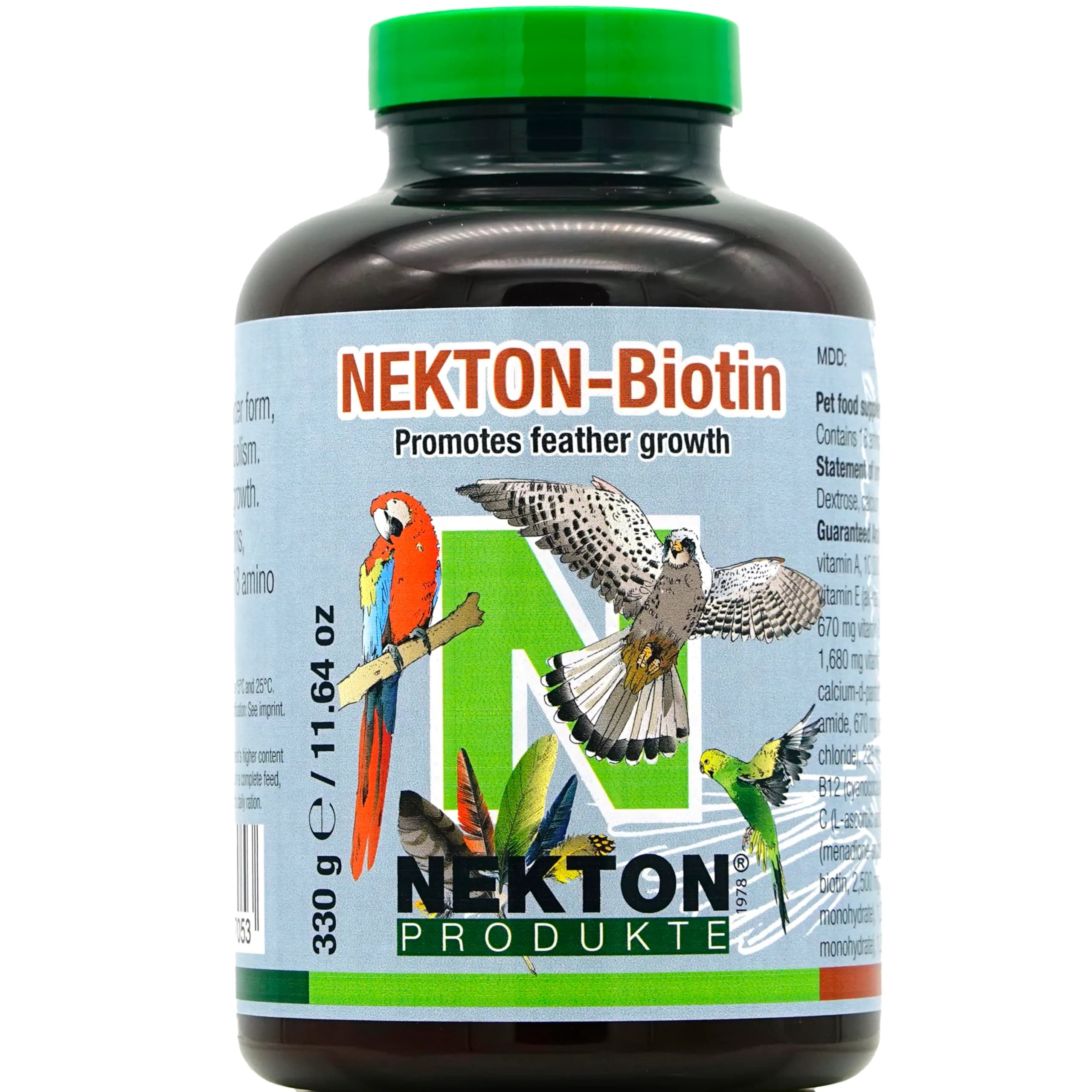 Nekton Biotin Bird Feathering Supplement 330g (11.64oz) | Promotes Healthy Plumage - main product image