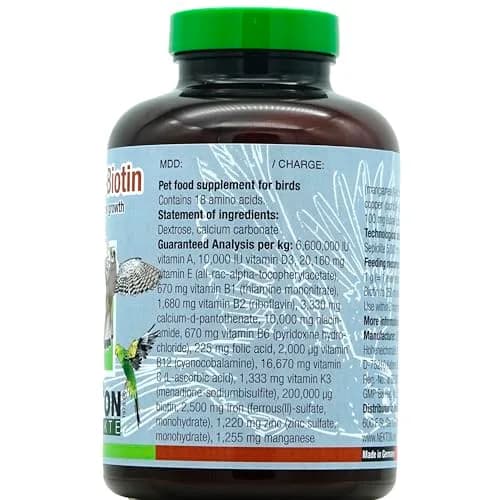Nekton Biotin Bird Feathering Supplement 330g (11.64oz) | Promotes Healthy Plumage thumbnail 2