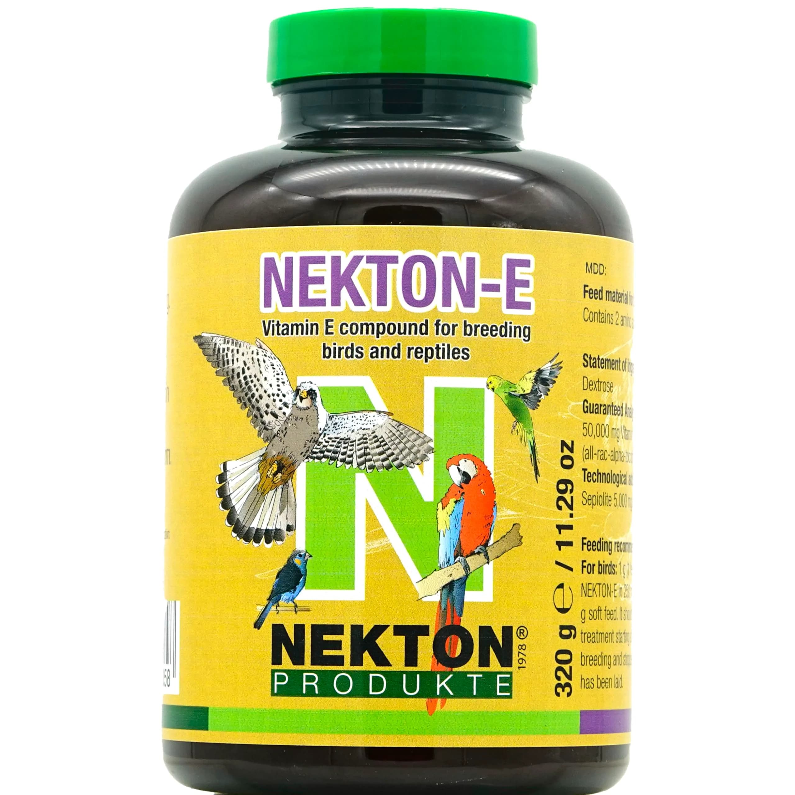 Nekton E Vitamin E Supplement for Birds, 320gm (11.29 oz) | Supports Health & Fertility