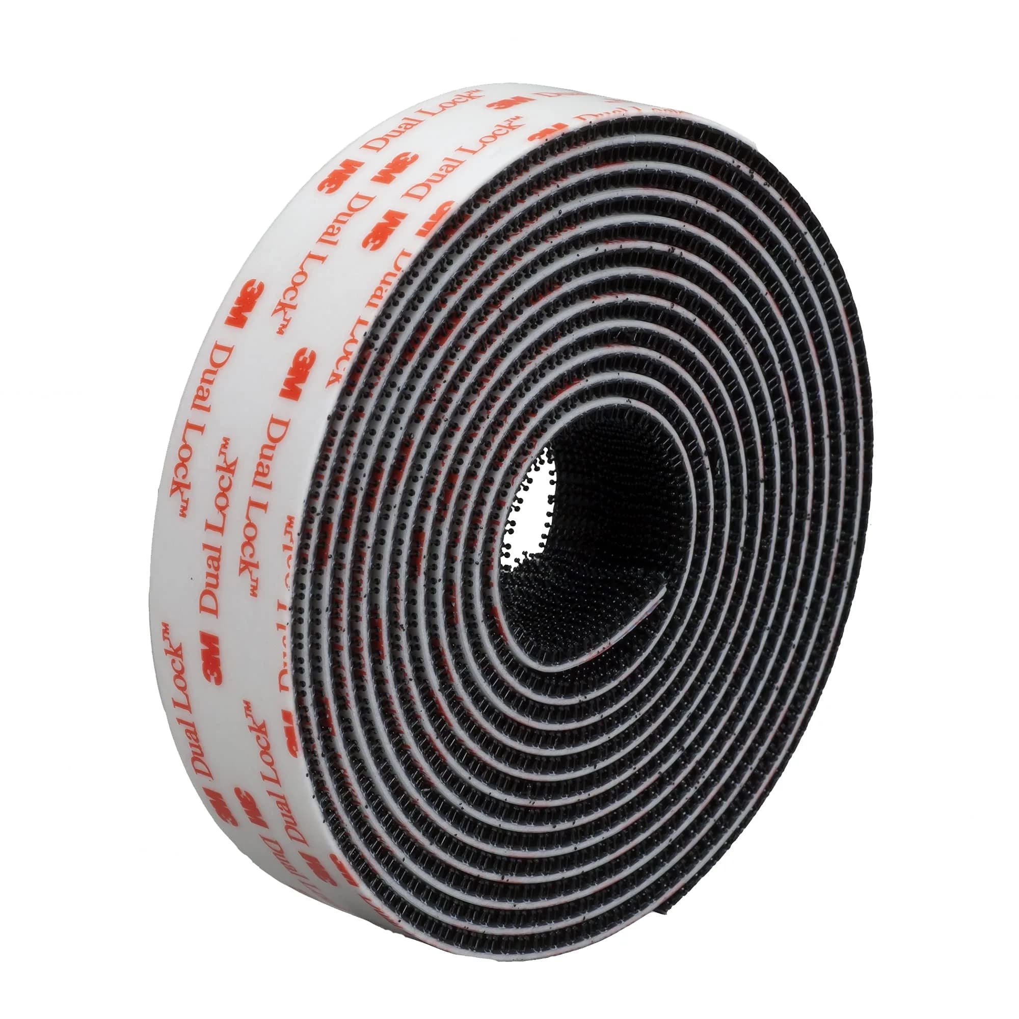 3M Dual Lock Reclosable Fasteners Heavy Duty Industrial Use Black TB3550 1" x 10 ft | Super strength, reusable, indoor/outdoor - main product image