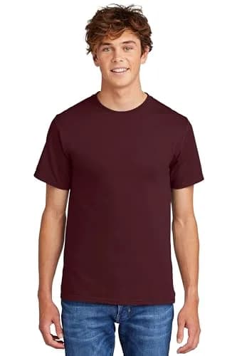 Port & Company Essential Heavyweight Cotton T-Shirt 5XL Athletic Maroon | Breathable & Durable thumbnail 1