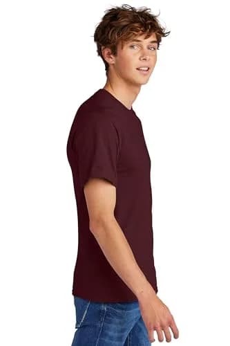 Port & Company Essential Heavyweight Cotton T-Shirt 5XL Athletic Maroon | Breathable & Durable thumbnail 5