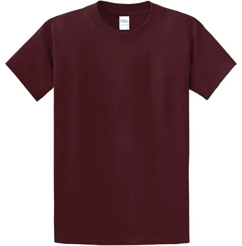 Port & Company Essential Heavyweight Cotton T-Shirt 5XL Athletic Maroon | Breathable & Durable thumbnail 6