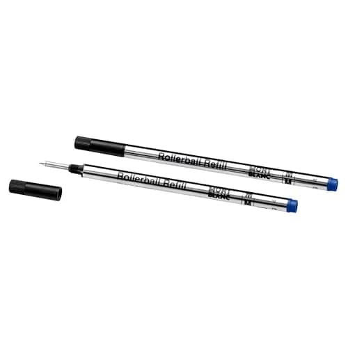 MONTBLANC Rollerball Refills M Pacific Blue 2 Count (Pack of 1) | Smooth Ink Flow for Elegant Writing thumbnail 2