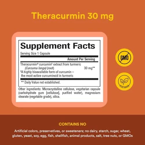 Natural Factors CurcuminRich Theracurmin 30 mg Turmeric Curcumin Capsules 60 Count thumbnail 5