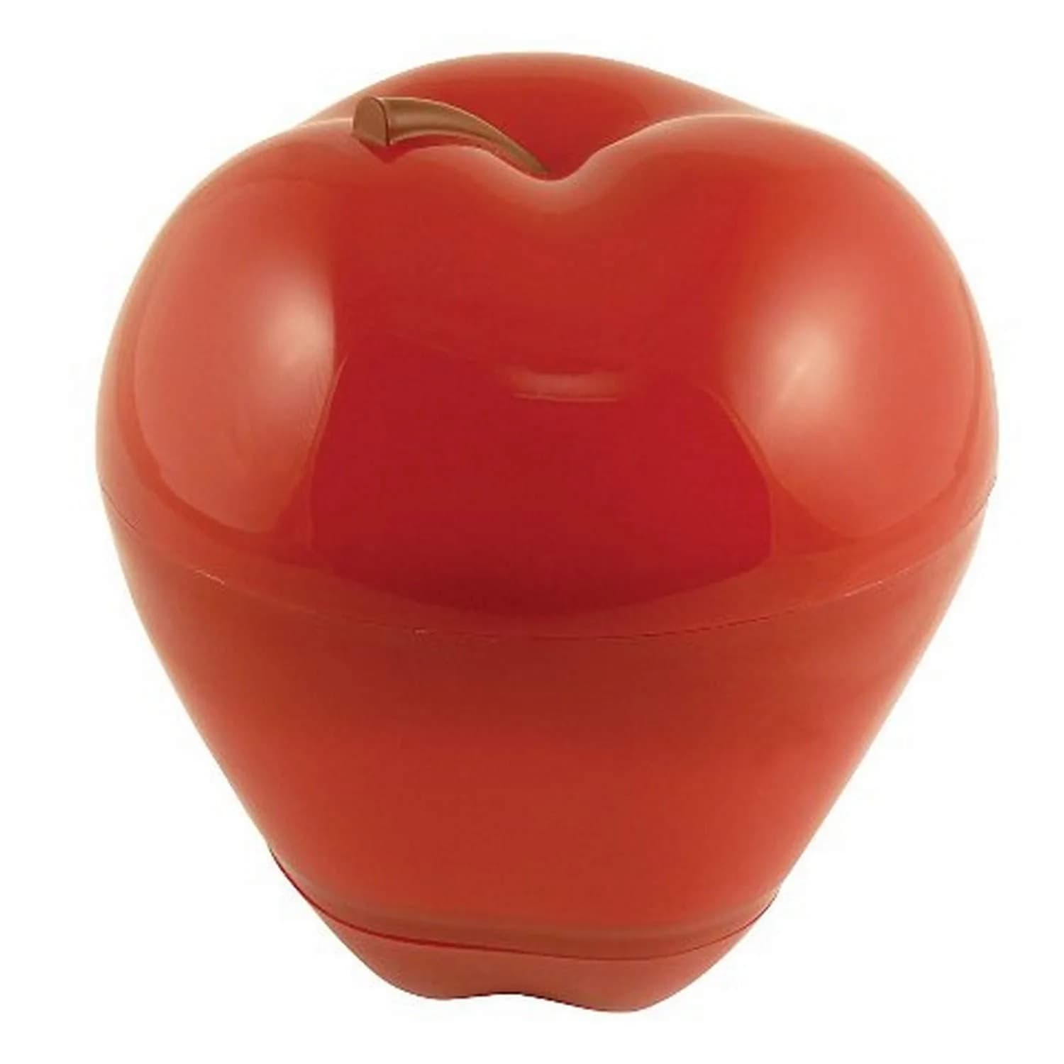Hutzler Snack Attack Carrot and Dip to-Go Container | Portable 2-Compartment Snack Holder — Apple & Dip To-Go, Red