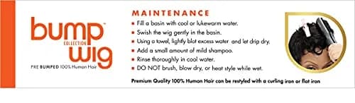 Sensationnel Bump Human Hair Wig - Fab Fringe-Autumn Short thumbnail 4