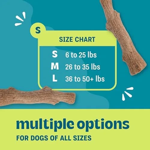 Pupstages Dogwood Stick Dog Chew Toy Small 5.4" | Real-Wood Blend for Moderate Chewers thumbnail 3