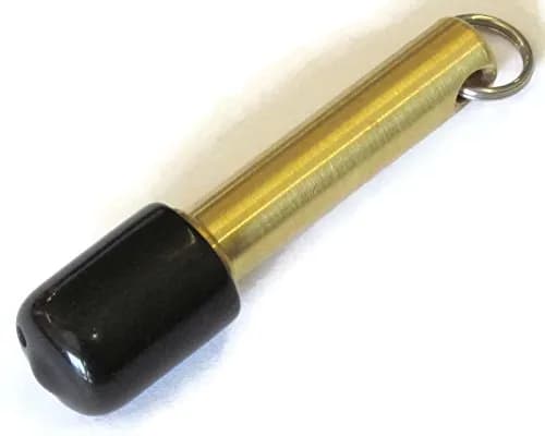 Highlandhawker Rare Earth N52 Neodymium Keychain Magnet 10 lb Pull Strength | Brass Casing, 0.75" x 2.5" (1.9cm x 6.35cm) thumbnail 2
