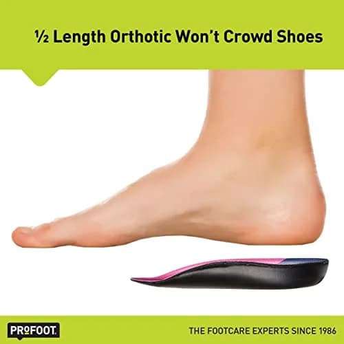 PROFOOT Plantar Fasciitis Orthotic Insoles for Women (Sizes 6-10) – Gel Heel Inserts for Instant Heel Pain Relief and Arch Support thumbnail 5