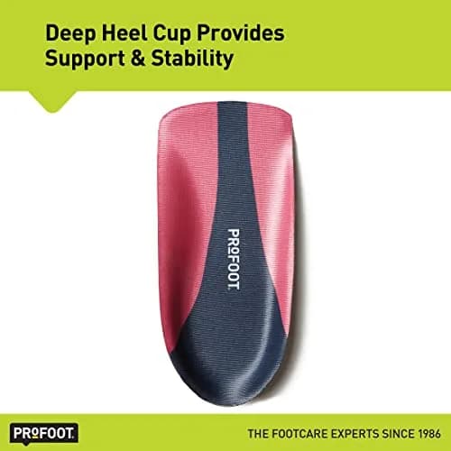 PROFOOT Plantar Fasciitis Orthotic Insoles for Women (Sizes 6-10) – Gel Heel Inserts for Instant Heel Pain Relief and Arch Support thumbnail 3