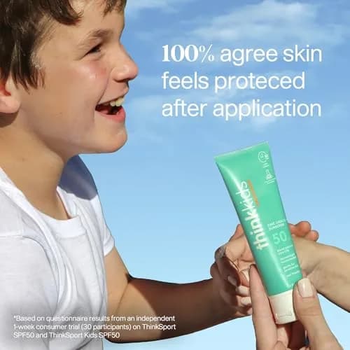 Thinkkids Kids Mineral Sunscreen SPF 50+ Water Resistant 89ml (3 Fl Oz) | Safe, Natural Protection for Sensitive Skin thumbnail 8