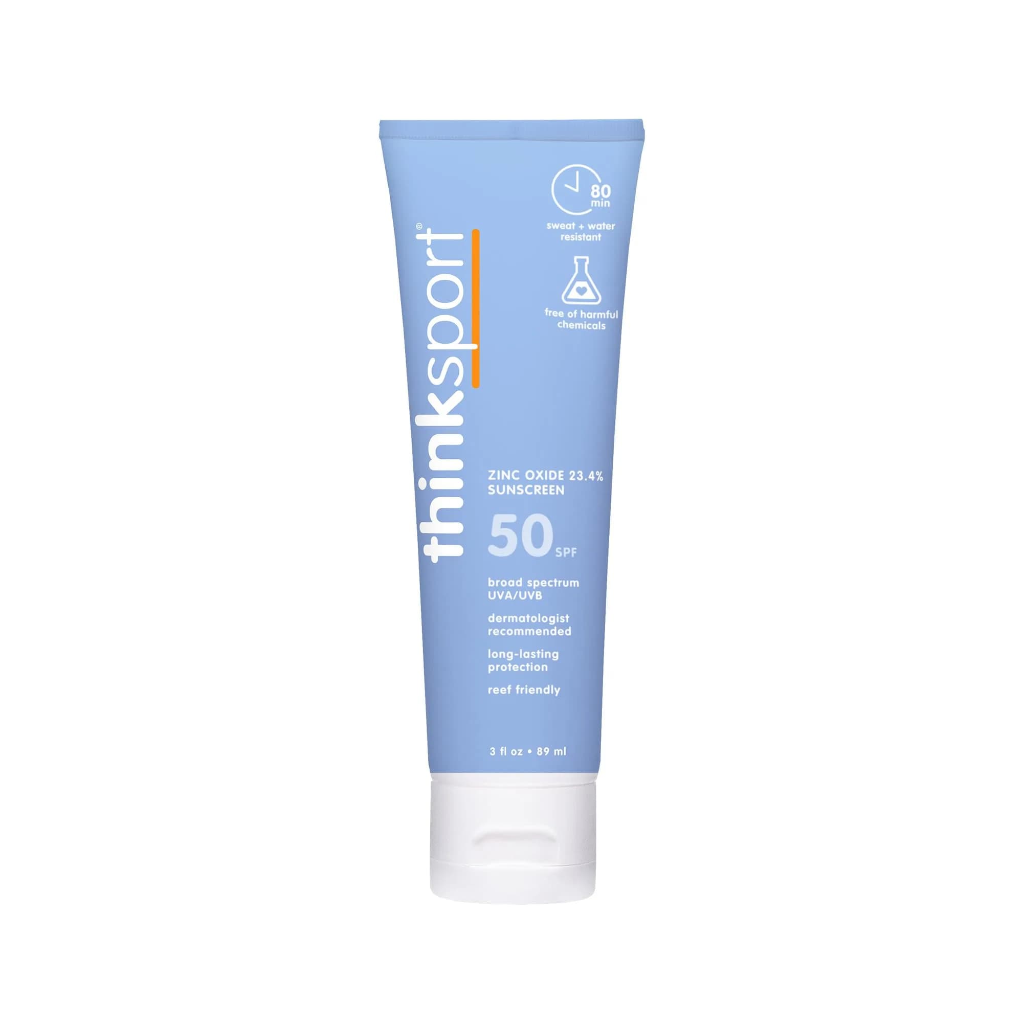Thinksport Mineral Sunscreen Stick SPF 30, 18g (0.64 Oz) | Broad Spectrum UVA/UVB Protection — Basic