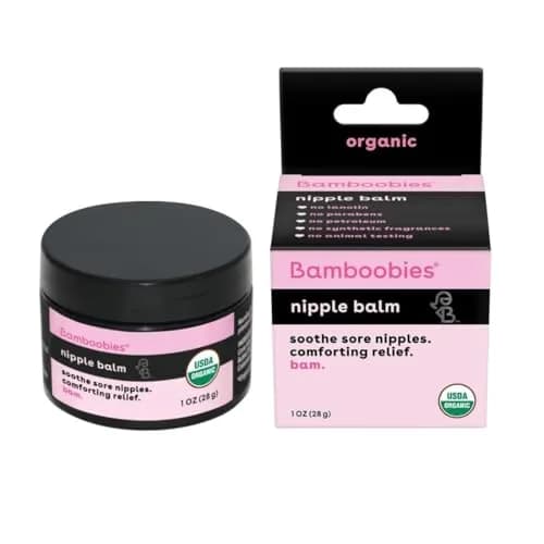 Bamboobies Organic Nipple Cream for Breastfeeding, 1 oz (28g) | USDA Certified Organic Soothing Balm thumbnail 1