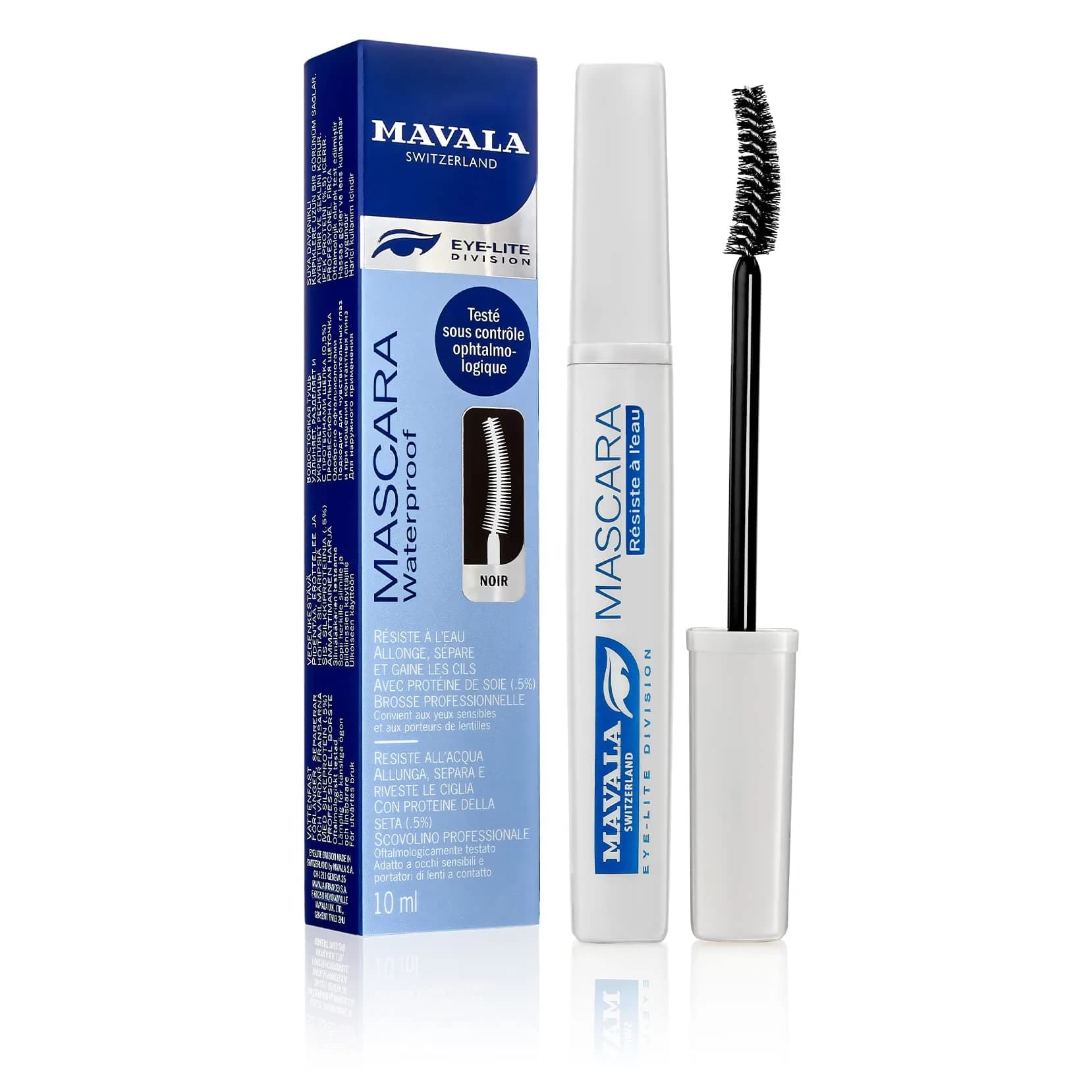 Mavala Waterproof Mascara Glacier Blue 10ml (0.32 Fl Oz) | Defines & Smoothes Lashes — 0.