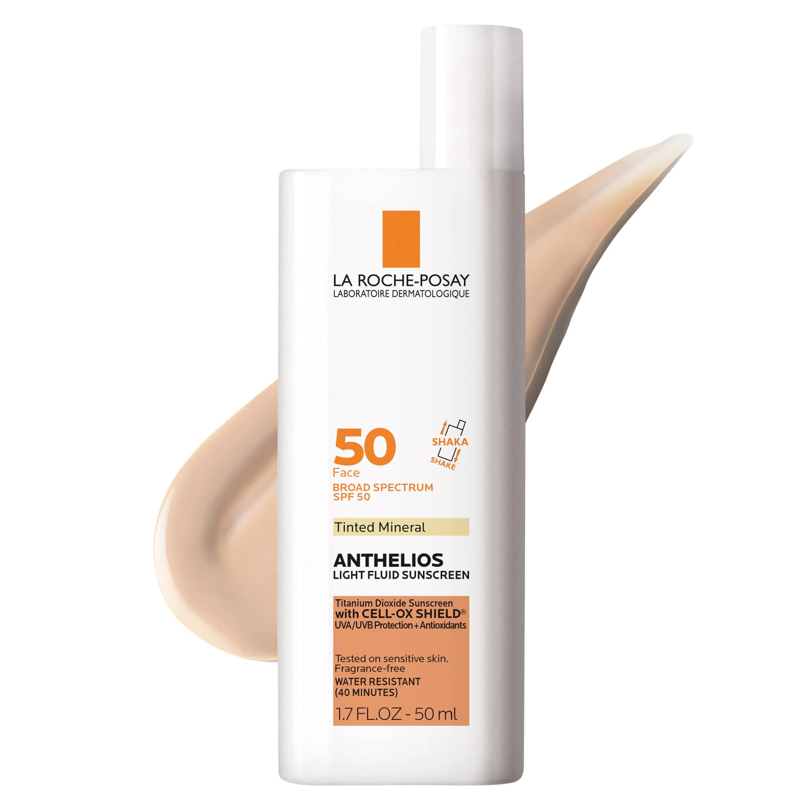 La Roche-Posay Anthelios Tinted Mineral Sunscreen Face SPF 50 50ml (1.7 Fl Oz) | Broad Spectrum UVA/UVB Protection