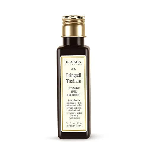 Kama Ayurveda Bringadi Intensive Hair Treatment 100ml | Ayurvedic Hair Growth Oil for All Hair Types thumbnail 1