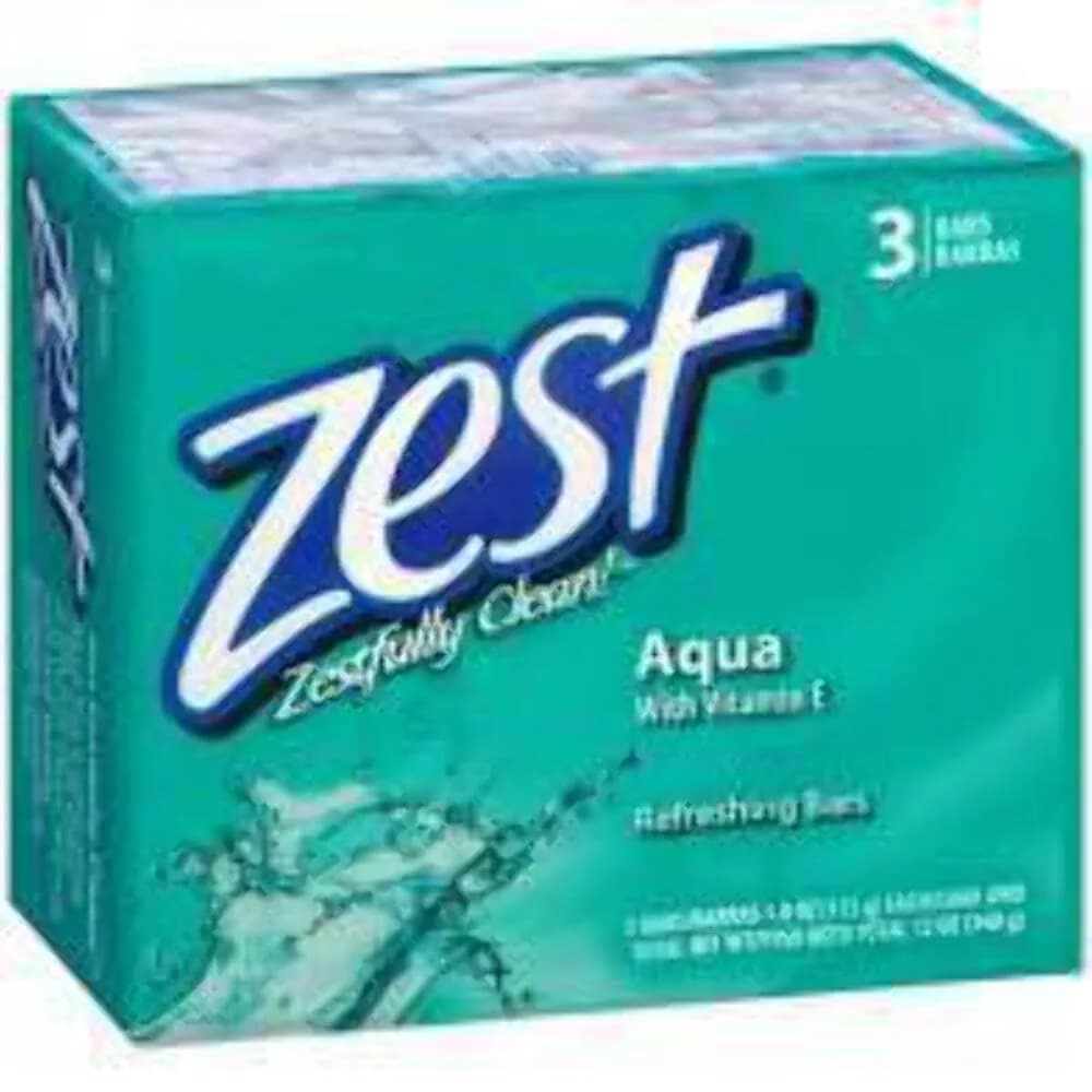 Zest Ocean Breeze Bar Soap 3 ct, 12 oz (340 g) | Cleanses Skin for All Types — Aqua / 12 Ounce