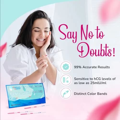 Clinical Guard Pregnancy Tests Strips - HCG Test Strip Kit - 25 Count | Sensitive & Fast Home Pregnancy Test thumbnail 3