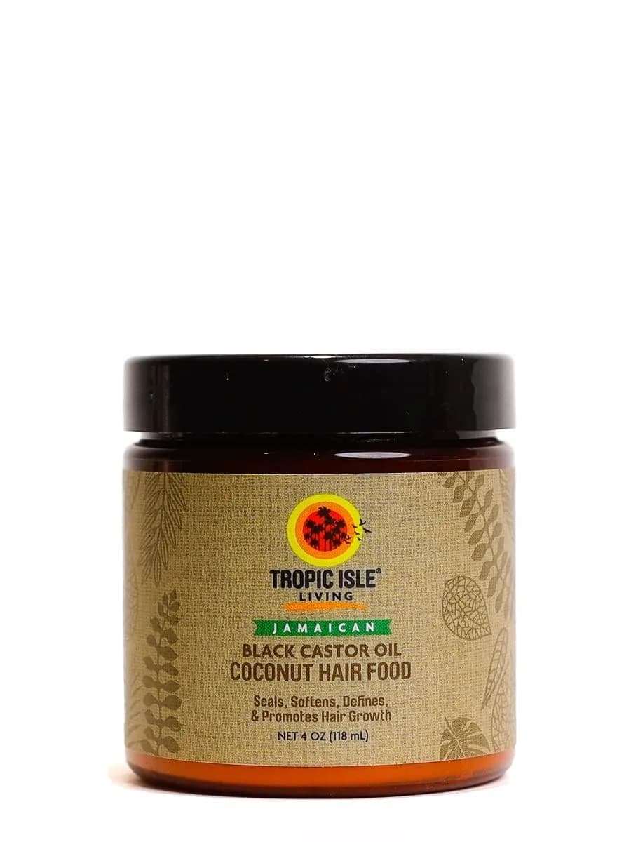 Tropic Isle Living Jamaican Black Castor Oil Coconut Hair Food 4 oz | Seals, Softens, Defines & Promotes Hair Growth - main product image
