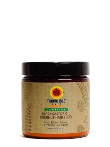 Tropic Isle Living Jamaican Black Castor Oil Coconut Hair Food 4 oz | Seals, Softens, Defines & Promotes Hair Growth thumbnail 1