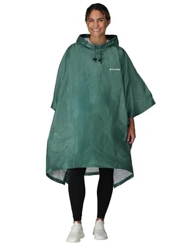 FROGG TOGGS Ultra-Lite2 Waterproof Breathable Poncho | Dark Green, One Size thumbnail 1