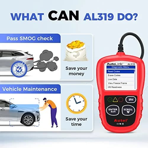 Autel AL319 Vehicle Scan Tool 2.4 inches | Check Engine & DTC Support thumbnail 5