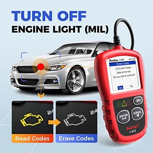 Autel AL319 Vehicle Scan Tool 2.4 inches | Check Engine & DTC Support thumbnail 3