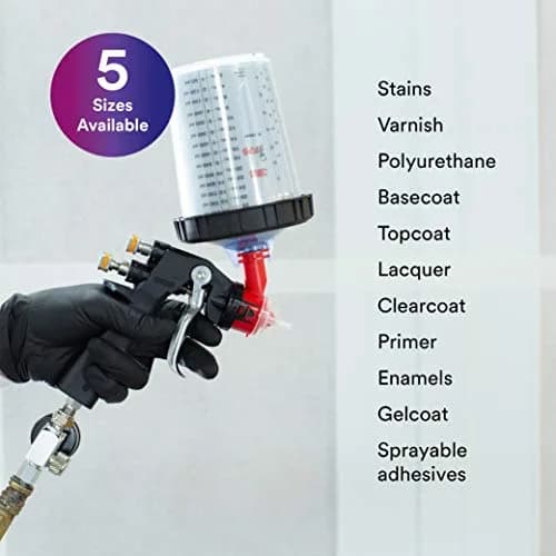 3M PPS Original Series Paint Spray Gun Cup Lids and Liners Kit, 16312 | Versatile, Less Waste, 13.5oz thumbnail 4